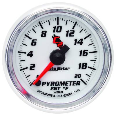 AutoMeter - AutoMeter 7145 C2 Pyrometer Gauge 0-2000 -DEG F 2-1/16" Stepper Motor
