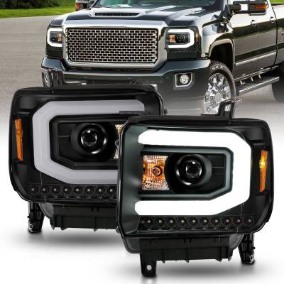Anzo USA - Anzo USA 111513 Projector Headlight Set w/Halo