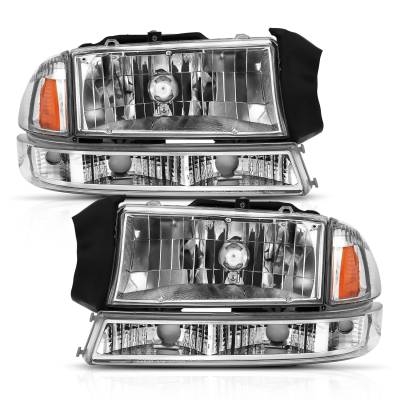 Anzo USA - Anzo USA 111455 Crystal Headlight Set for 97-04 Dodge Dakota & Durango