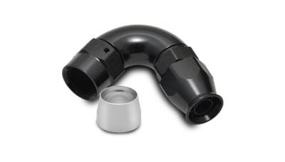 Vibrant Performance - Vibrant 28204 120-DEG High Flow Hose End Fitting for PTFE Lined Hose -4AN