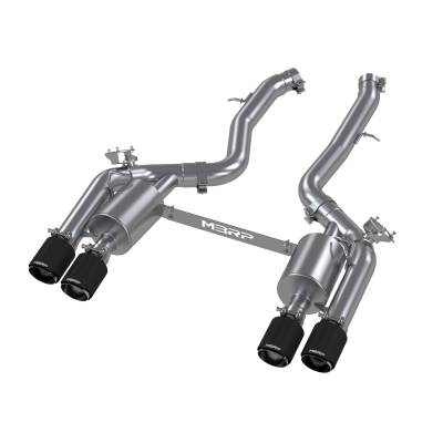 MBRP Exhaust - MBRP Exhaust S45023CF T304 3" Resonator-Back Dual Exit for 19-21 M2 Competition