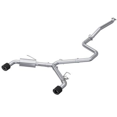 MBRP Exhaust - MBRP Exhaust S47103CF T304 3" Cat-Back Dual Split RR CF Exit for 22-26 Elantra N
