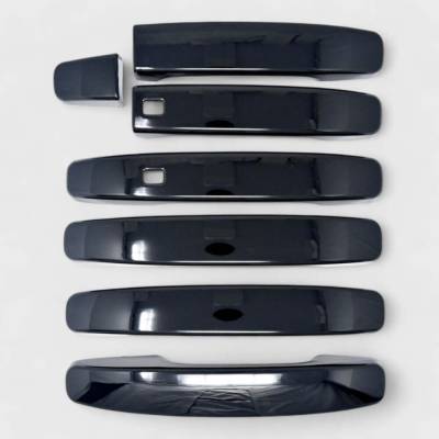 Trim Illusion - Trim Illusion DH6290BLK Front/Rear Door Handle Covers Black for Kia Soul