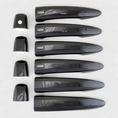 Trim Illusion - Trim Illusion DH6292BLK Fr/Rr Door Handle Covers Black for Rogue/Pathfinder
