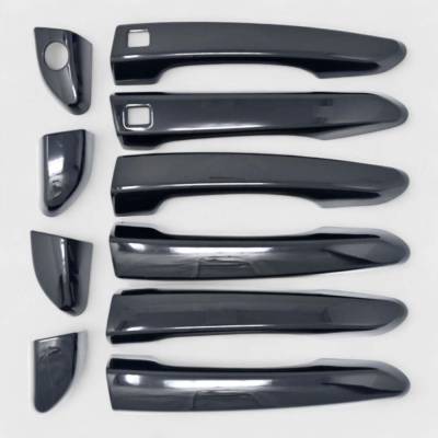 Trim Illusion - Trim Illusion DH6297BLK Front/Rear Door Handle Covers Black for Hyundai Tucson