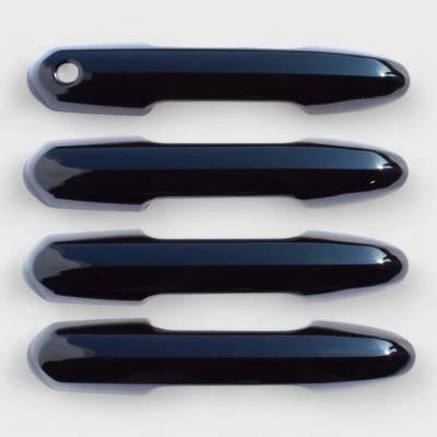 Trim Illusion - Trim Illusion DH6299BLK Front/Rear Door Handle Covers Black for RAV4/Highlander