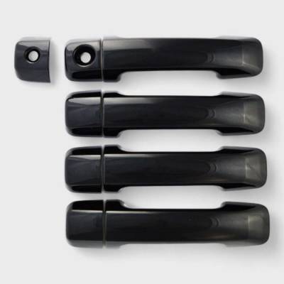 Trim Illusion - Trim Illusion DH6301BLK Front/Rear Door Handle Covers Black for Tundra/Sequoia
