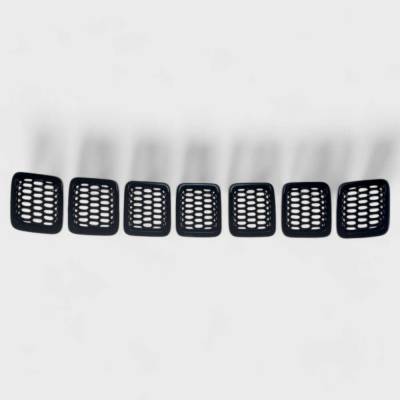 Trim Illusion - Trim Illusion ABS6478BLK Black Front Grille Overlay for 17-21 Jeep Compass
