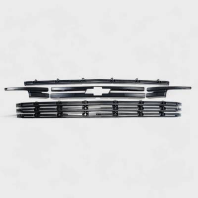 Trim Illusion - Trim Illusion ABS6512BLK Black Front Grille Overlay for 21-24 Tahoe/Suburban LT
