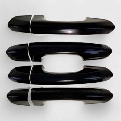 Trim Illusion - Trim Illusion DH6254BLK Front/Rear Door Handle Covers Black Ford Edge/Fusion