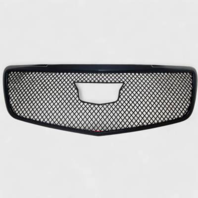 Trim Illusion - Trim Illusion ABS6464BLK Black Front Grille Overlay for 15-19 Cadillac ATS