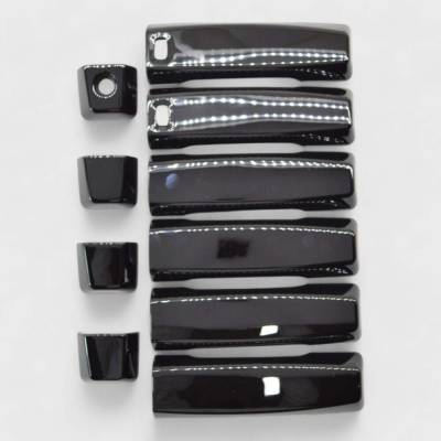 Trim Illusion - Trim Illusion DH6273BLK Front/Rear Door Handle Covers Black for Titan/Titan XD