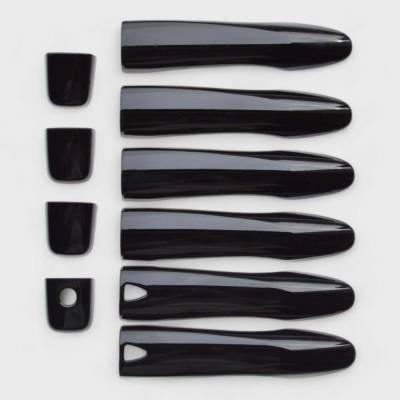 Trim Illusion - Trim Illusion DH6285BLK Front/Rear Door Handle Covers Black for Rogue/Murano