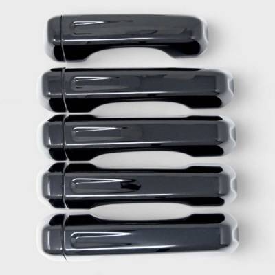 Trim Illusion - Trim Illusion DH6286BLK Front/Rear Door Handle Covers Black for Jeep JL/JT