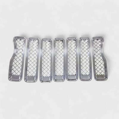 Trim Illusion - Trim Illusion ABS495 Chrome Front Grille Overlay for 18-23 Wrangler Rubicon JL