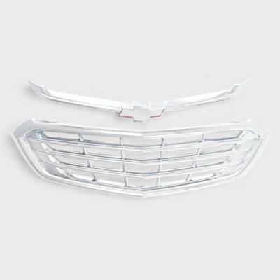 Trim Illusion - Trim Illusion ABS502 Chrome Front Grille Overlay 18-21 Chevy Equinox