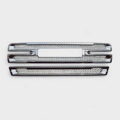 Trim Illusion - Trim Illusion ABS496 Chrome Front Grille Overlay 19-21 GMC Sierra 1500 SLT/AT4