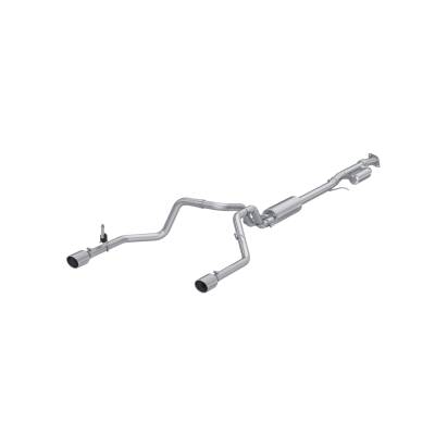 MBRP Exhaust - MBRP Exhaust S5021AL AL 3" Cat-Back 2.5" Dual Rear Exit 19-26 Silv//Sierra 1500