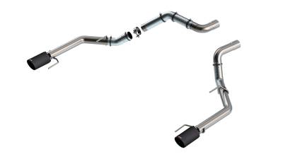 Borla - Borla 60727CFBA Tail Pipes Truck Single Split Rear Exit 21-26 F150 Raptor
