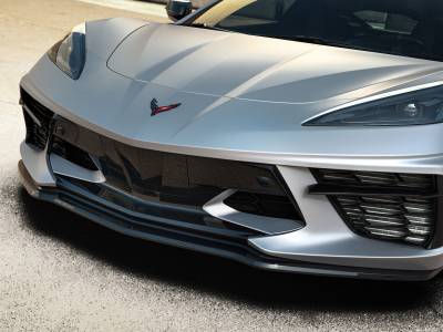 Drake Muscle - Drake Muscle CV-C8R190010-PASB 20-23 Chevrolet Corvette 6.2 Grille Insert