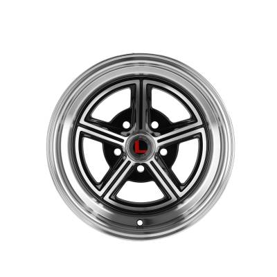 Legendary Wheels - Legendary Wheels LW30 15x7 5x4.5 7mm Black/Machined LW30-50754A