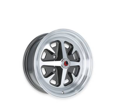 Legendary Wheels - Legendary Wheels LW40 15x6 4x4.5 -5mm Charcoal/Machined LW40-50644B