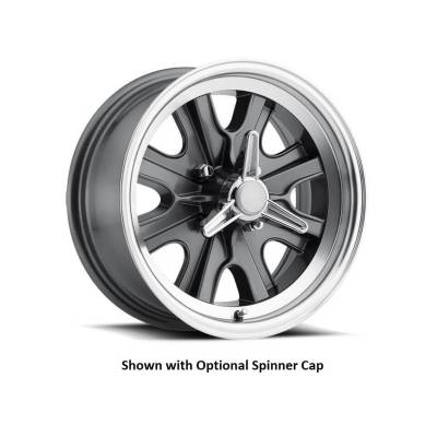 Legendary Wheels - Legendary Wheels LW90 15x7 4x4.5 7mm Charcoal/Machined LW90-50744B