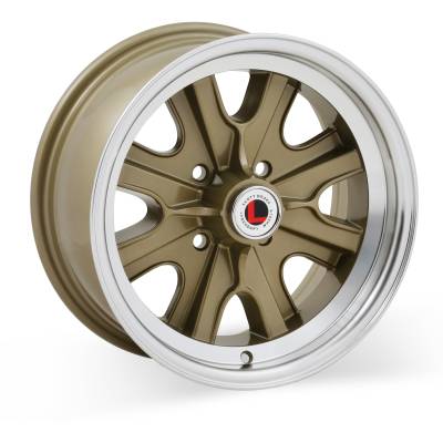 Legendary Wheels - Legendary Wheels LW90 15x7 4x4.5 7mm Gold/Machined LW90-50744F