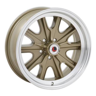 Legendary Wheels - Legendary Wheels LW90 17X7 5x4.5 7mm Gold/Machined LW90-70754F