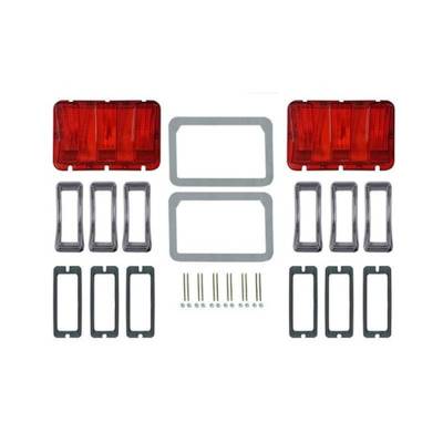 Scott Drake - Scott Drake KIT-ELC-5-DLX Taillight Lens for 67 Ford Mustang