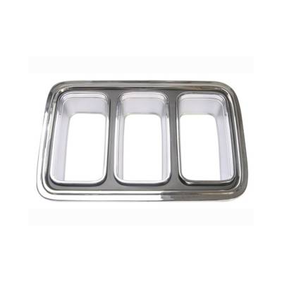 Scott Drake - Scott Drake D0ZZ-13489-BR 1970 Ford Mustang Taillight Bezel