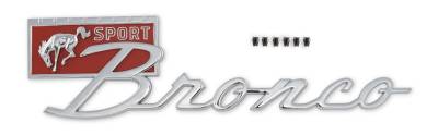 Scott Drake - Scott Drake C7TZ-16098-A Fender Emblem for 67-77 Ford Bronco