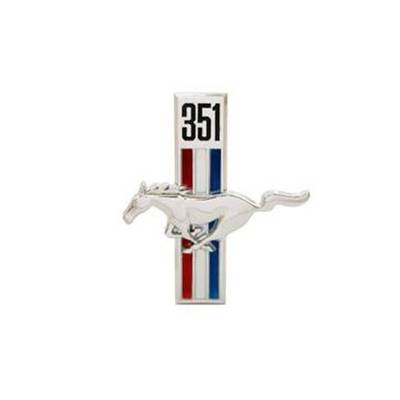 Scott Drake - Scott Drake C7ZZ-16229-W Fender Emblem for 65-68 Ford Mustang