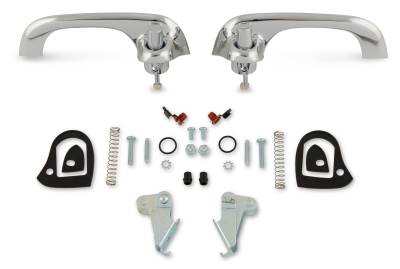Scott Drake - Scott Drake C7ZZ-6522404-5P Exterior Door Handle Set for 67-68 Ford Mustang