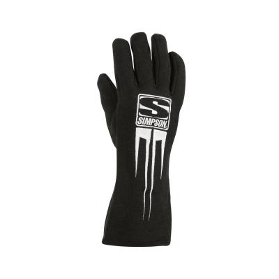 Simpson Safety - Simpson Safety 20800LK Predator Racing Gloves Large Black