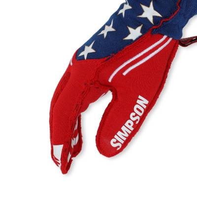 Simpson Safety - Simpson Safety LGLF Liberty Racing Gloves Large Red/White/Blue