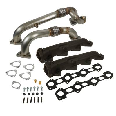 BD Diesel - BD Diesel 1041484 Exhaust Manifold & Up-Pipe Kit for 08-10 Ford F250/F350/450