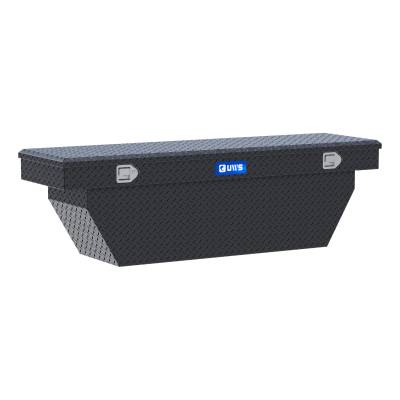 UWS - UWS TBSD-69-A-MB Matte Black Aluminum 69" Deep Angled Crossover Truck Tool Box