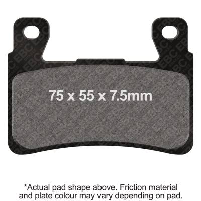 EBC Motorcycle Brakes - EBC Motorcycle Brakes FA296HH Double-H Sintered Pads