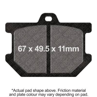EBC Motorcycle Brakes - EBC Motorcycle Brakes FA34 Organic FA Series Pads