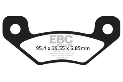 EBC Motorcycle Brakes - EBC Motorcycle Brakes FA398R R Series Heavy Duty Sintered Pads