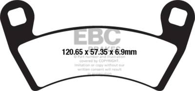 EBC Motorcycle Brakes - EBC Motorcycle Brakes SXR656HH SXR Series Sintered Race Pads
