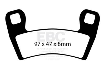 EBC Motorcycle Brakes - EBC Motorcycle Brakes SXR657HH SXR Series Sintered Race Pads