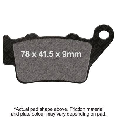 EBC Motorcycle Brakes - EBC Motorcycle Brakes FA213HH Double-H Sintered Pads