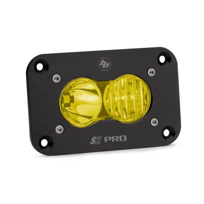 Baja Designs - Baja Designs 481013 S2 Pro Black Flush Mount LED Auxiliary Light Pod