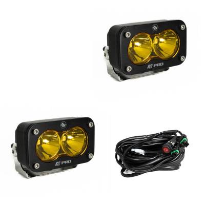 Baja Designs - Baja Designs 487811 S2 Pro Black LED Auxiliary Light Pod Pair