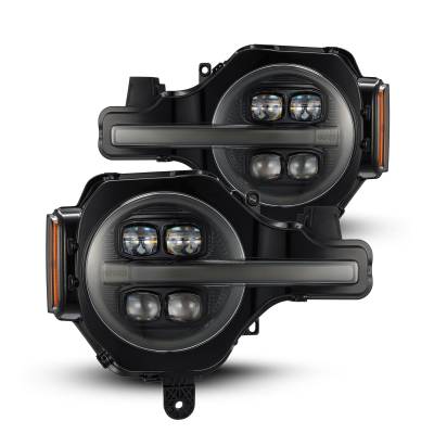 AlphaRex - AlphaRex 880259 Alpha Black LED Projector Headlights for 21-24 Ford Bronco