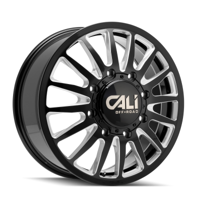 Cali Offroad Wheels - Cali Offroad 9110 Summit 20x8.25 Front 8x170 115mm Black/Mill 9110D-2870BMF115