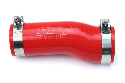 HPS Performance - HPS 57-1595-Red Red Air Intake Kit Post MAF Hose for 16-20 Honda Civic 1.5L