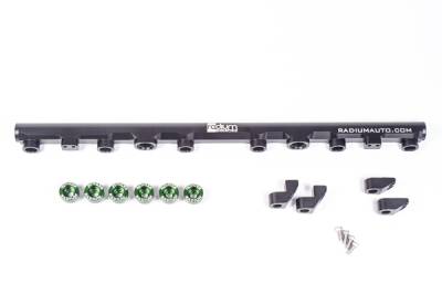 RADIUM Engineering - RADIUM Engineering 20-0215 Top Feed Conversion Fuel Rail for Toyota 2JZ-GTE